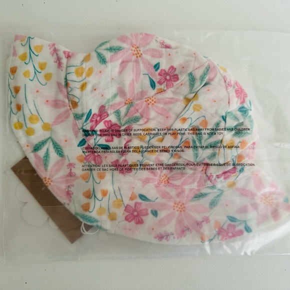 Angel Dear Sunhat Pinwheel Floral Size 0-6 Months NWT - Picture 3 of 3
